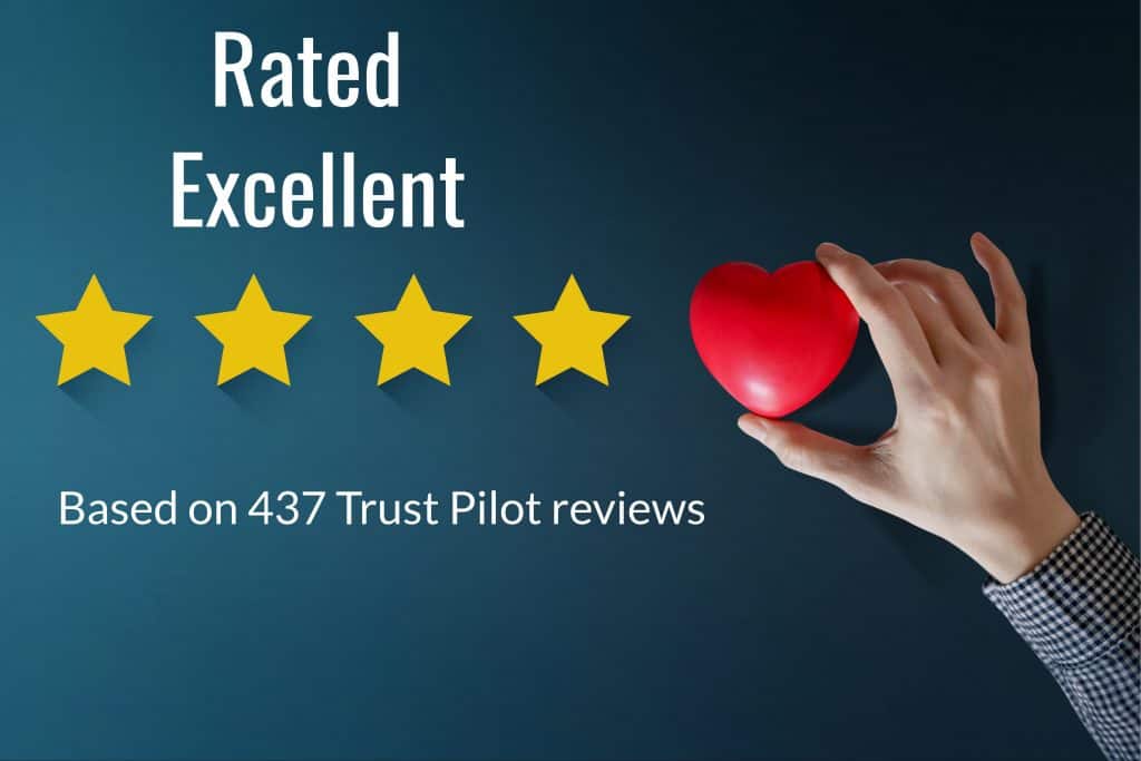 4 stars and a heart depicting excellence